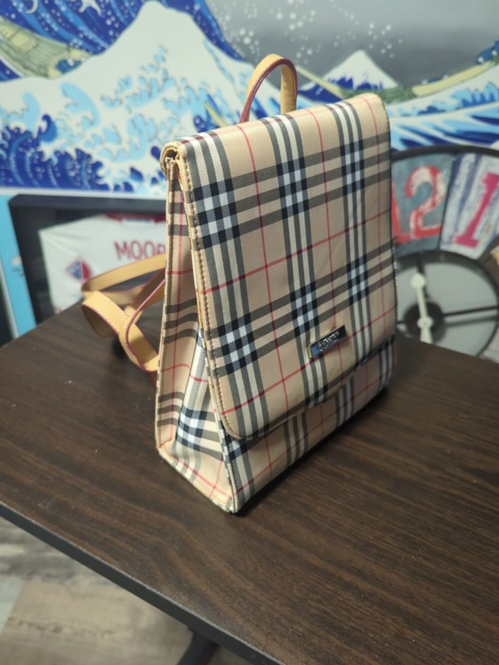 Burberry Backpack Blue Label Nova Check Backpack Japan New With Tags - See Descr